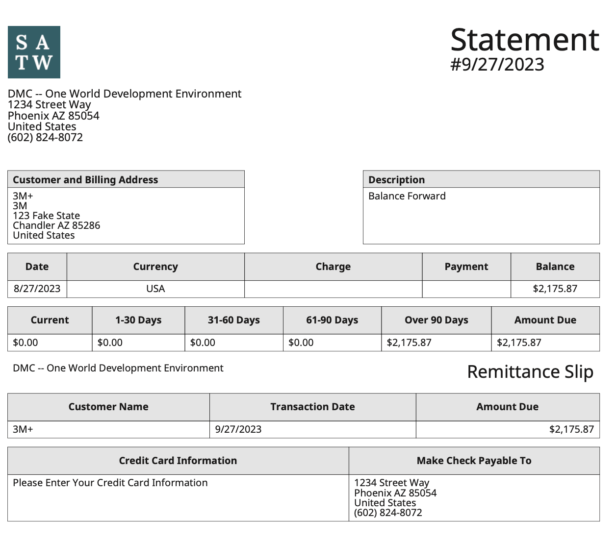 Customer Statement (Multi-currency) | Suite Answers That Work