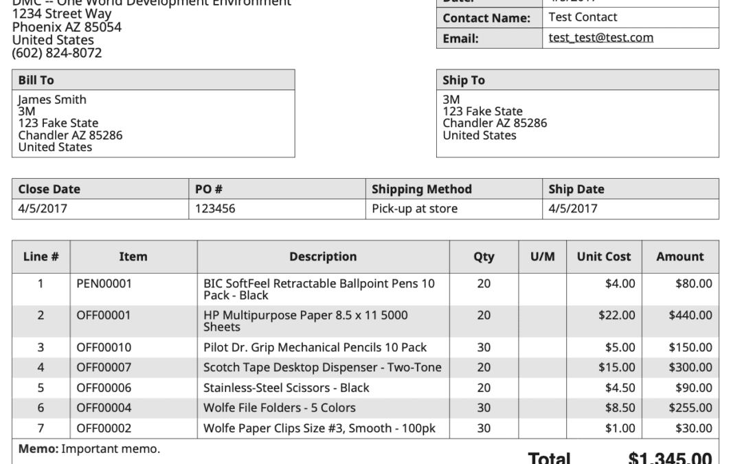 Sales Quote (Estimate)